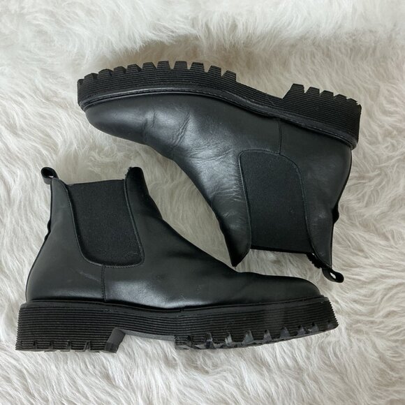 Freda Salvador Susana Genuine Shearling Lined Chelsea Boot 7.5 - Picture 6 of 9